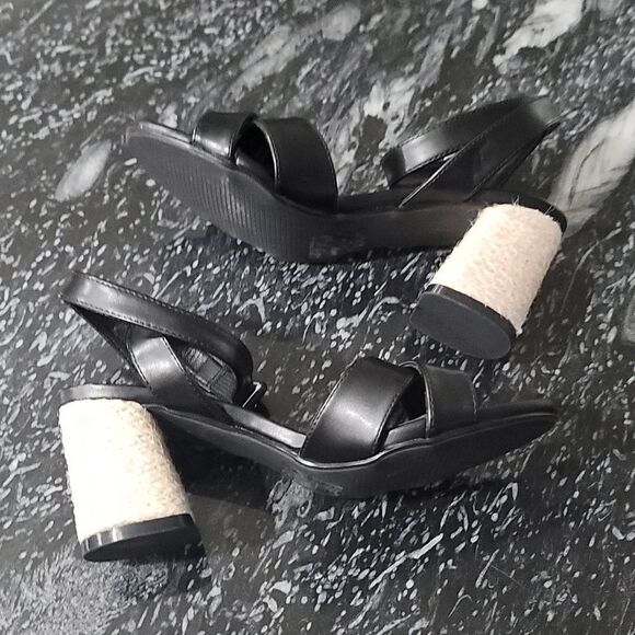 BRAND NEW BERNESS EBBA CRISS-CROSS  BLOCK HEEL OPEN TOE  SANDAL G1 - Picture 12 of 15